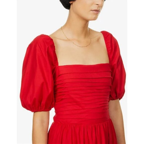 💕REFORMATION💕 Rachelle Dress ~ Cherry Red 12 NWT - Picture 8 of 16